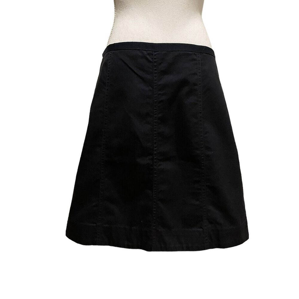 Gap Women's Size 10 Postage Stamp Navy Skirt Cotton Blend